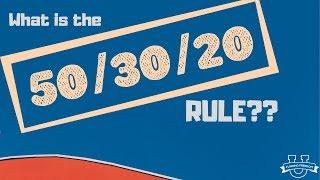 What is the 50/30/20 Rule?!