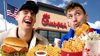 Two Brits try Chick-fil-A for the first time!