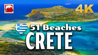 51 Best Beaches of West CRETE, Greece 4K ► Top Places & Secret Beaches in Europe #touchgreece