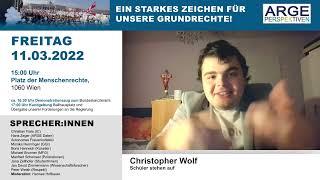 CHRISTOPHER WOLF, SCHÜLER STEHEN AUF,  zur DEMO 11 3  2022 1080p