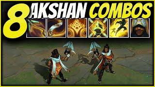 New 8 Basic Akshan COMBOS That You Can Easy Learn & Master | League of Legends Akshan Combo Guide