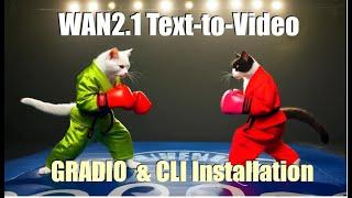 Gradio Version of Wan2.1: How to Install TextToVideo App & CLI"