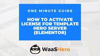 How to Activate License Key For Template Hero (Elementor)
