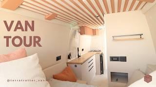 VAN TOUR | luxury van design with shower | off-grid full time living