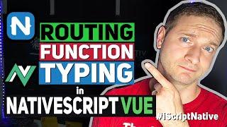 NativeScript Vue Manual Routing Function Typing | NativeScript Tutorial Vue
