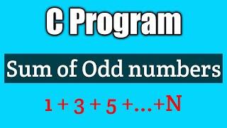 Write a program to find the sum of first n odd numbers | Vision Academy