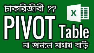 Create Pivot table using ms excel | মাইক্রোসফট এক্সেল Pivot Table এর ব্যবহার | Pivot Table Bangla