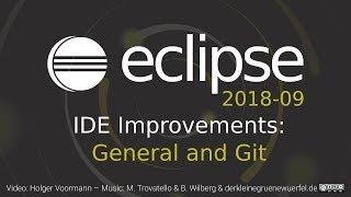 Eclipse 2018-09 IDE Improvements: General and Git