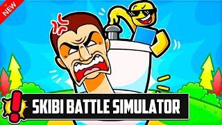 СМЫЛ В УНИТАЗ... В SKIBI BATTLE SIMULATOR В РОБЛОКС! ROBLOX