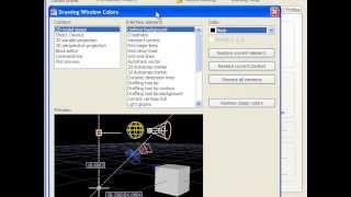 AutoCAD Tutorial Changing Color of Workspace