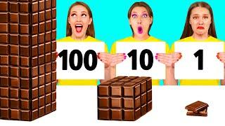 100 Vrstev Jídla Výzva | Jedlá Bitva Fun Fun Challenge