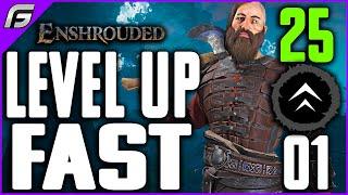 Enshrouded HOW TO LEVEL UP FAST Guide - Best Early XP Boost Farm To Level 25 Fast and Easy
