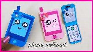 DIY cute Notepad Phone / School Supplies / How to make paper Folding Phone / DIY old Phone / craft