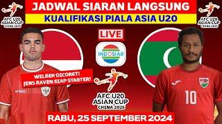 Jadwal Kualifikasi Piala Asia U20 - Indonesia vs Maladewa - Jadwal Timnas Indonesia Live Indosiar