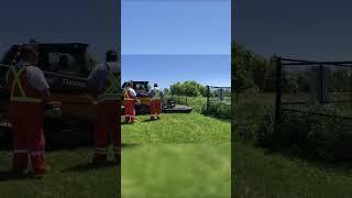 Grass Cutting Extravaganza: Mowing Tall Grass to Create a Perfect Lawn.