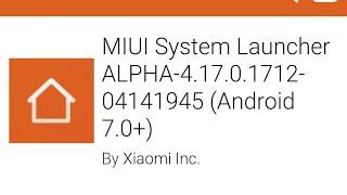 [ MIUI 11 ] System launcher new  update alpha stable 4.17.0