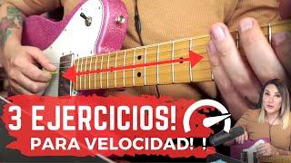 VELOCIDAD Y SINCRONIZACIÓN | 3 EJERCICIOS FUNDAMENTALES PARA LA GUITARRA! (Movimiento Alternado)