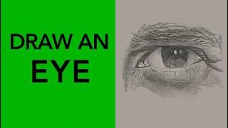 How to draw a realistic eye in pencil | guess the celebrity