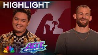 Shadow Ace and David Taylor strike GOLD with this shadow art! | Finale | AGT: Fantasy League 2024
