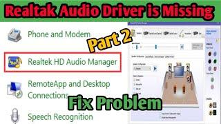 realtek hd audio manager windows10 not showing|Realtek Audio Driver Not Showing Up In Device Manager