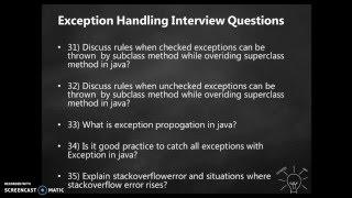 35 Exception Handling Interview Questions in java