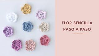 Flor Sencilla a Crochet