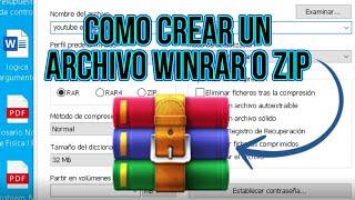 Como Crear Un Archivo Winrar,Zip o Rar Paso a Paso Bien Explicado 2021