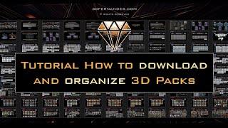 Tutorial how to download and organize | Packs 3D | www.3dfernandes.com