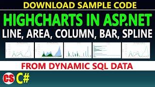 Highcharts in Asp.net | How to Create Chart in Asp.net C# | Highcharts Asp.net C# example