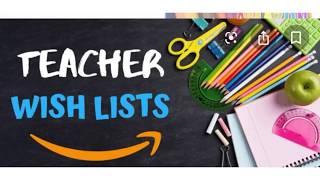 How to create a Amazon Teacher Wish List