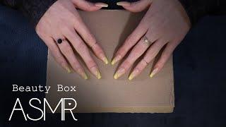 ASMR  My Little Box unboxing ( soft spoken, sleepy cardboard sounds, tapping & scratching)