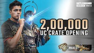 2,00,000.00 UC CRATE OPENING WITH JONATHAN! | LUCKY OR WHAT! | BGMI