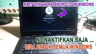 Cara menonaktifkan password login windows 11