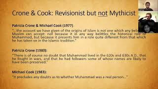 Were Patricia Crone and Michael Cook Muhammad Mythicist?