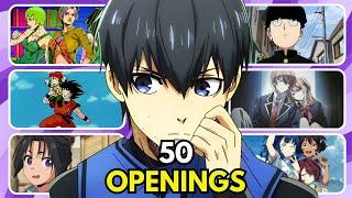 ANIME OPENING QUIZ - 50 Openings [VERY EASY - VERY HARD]