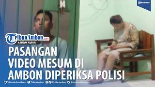 Pasangan Video Mesum Selebgram Ambon dan Kekasihnya Diperiksa di Markas Ditreskrimsus Polda Maluku