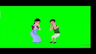 Indian wife and village man green screen copyright free video  #cartoon #green_screen