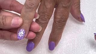 Fabulous purple Nails Design Worth Stealing /YouTube Amy Huynh