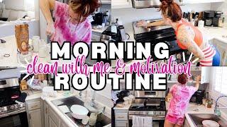 MORNING  CLEANING ROUTINE | CLEAN WITH ME & MORNING ROUTINE | CLEANING MOTIVATION | HOMEMAKING