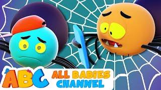 All Babies Channel | Five Funny Spiders Song + More Nursery Rhymes & Kids Songs