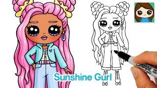 How to Draw Sunshine Roller Skater Girl | LOL Surprise Fashion Doll