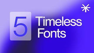 5 FREE TIMELESS FONTS for Web Design