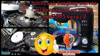 CARA MEMPERBAIKI MIXER STANDING MERK TURBO EHM9595 || #Vanbelt297 #MixerTurboVersi2