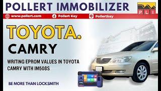 Toyota camry 2004 Chip 4C All keys lost Read eeprom and write chip with Autel IM508S + XP400Pro