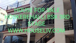 House For Sale In Pramod Layout Hoskerehalli BSK 3Rd Stage @HOUSELIV