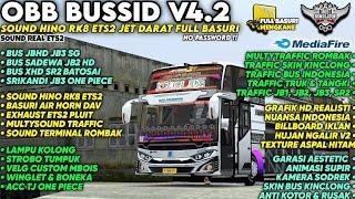 TERBARU  OBB BUSSID V4.2 SOUND HINO RK8 ETS2 JET DARAT FULL BASURI | Grafik Hd Ets2 | Bussid