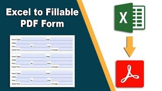 How to convert an excel document to fillable pdf form in adobe acrobat pro dc