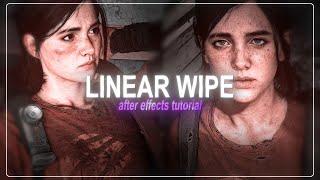 linear wipe transition | after effects