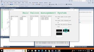 how to make a hair salon management system in c# | Hair dresser shop management system