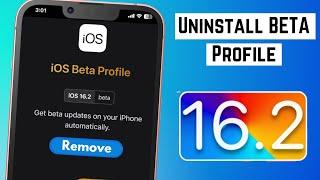 How To Remove/Uninstall iOS 16.2 Beta Profile on iPhone & iPad